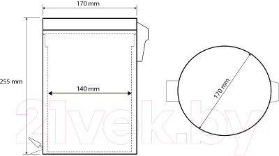 Мусорное ведро Bemeta 104315025a