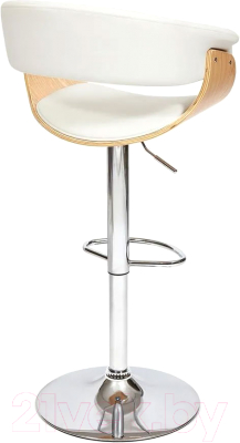 Стул барный Tetchair Vimta (белый/натуральный/хром)