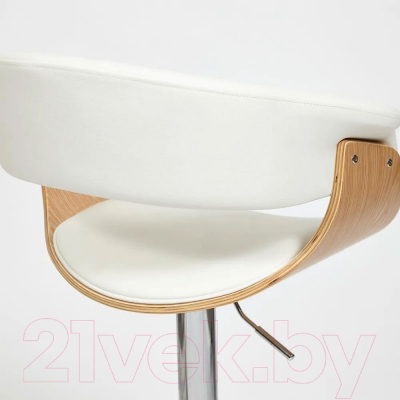 Стул барный Tetchair Vimta (белый/натуральный/хром)