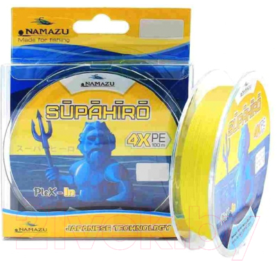 Леска плетеная Namazu Supahiro 4Х 0.20мм