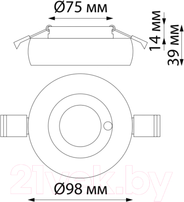 Точечный светильник Novotech 370797 (белый/белый)