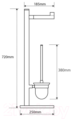 Ершик для унитаза Bemeta Omega-Kulate 104836012