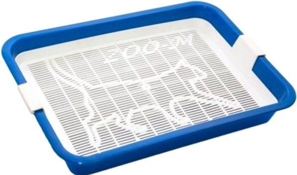 Туалет-лоток ZooM Кошка малый с сеткой / 2925бирюз - фото