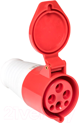 Розетка кабельная EKF 214 3Р+РЕ 16А 380В IP44