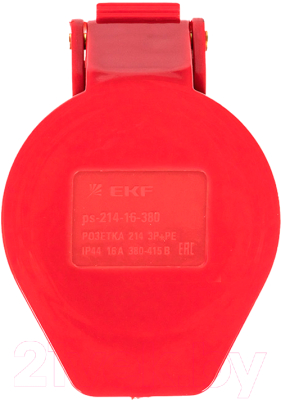 Розетка кабельная EKF 214 3Р+РЕ 16А 380В IP44