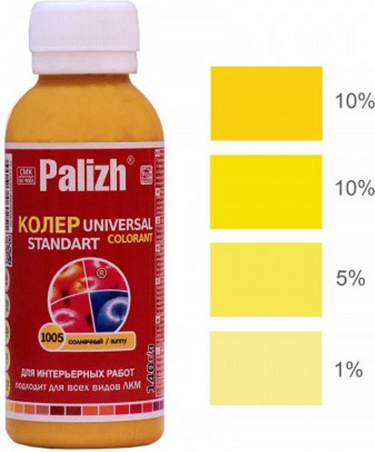 Колеровочная паста Palizh Standart №1005 универсальная