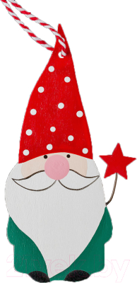 Елочная игрушка Erich Krause Decor Санта со звездой / 51117 - фото