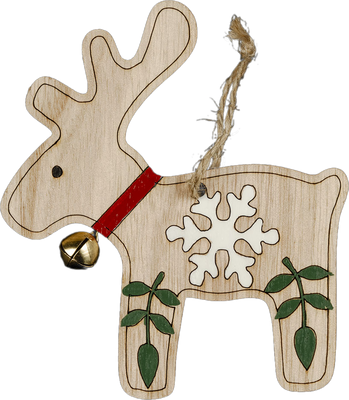 Елочная игрушка Erich Krause Decor Олень с колокольчиком / 47745 - фото