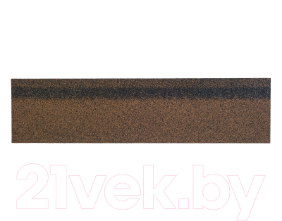 Черепица коньково-карнизная Технониколь Коричневый оптима