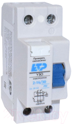 Устройство защитного отключения ETP 2P-16А-30мА - фото