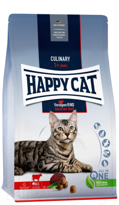 Сухой корм для кошек Happy Cat Culinary 1+ years Voralpen Rind / 70558 - фото