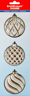 Набор новогодних подвесок Erich Krause Decor Елочные шары / 49594 - фото