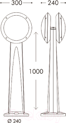 Фонарь уличный Fumagalli Lucia 1R3.613.020.LYE27