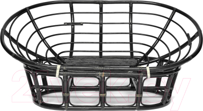 Кресло садовое Tetchair Mamasan 23/02 W без подушки (античный черно-коричневый) - фото