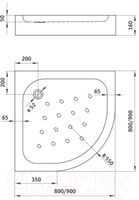 Душевой поддон Deante Standard New KTA 053B