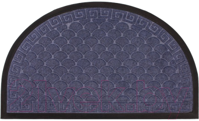 Коврик грязезащитный ComeForte Уют Классик полукруглый 45x75 - фото