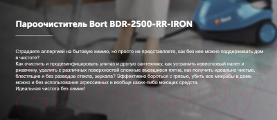 Пароочиститель Bort BDR-2500-RR-Iron (93410075)