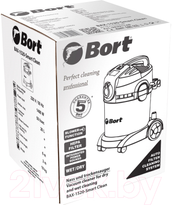 Профессиональный пылесос Bort BAX-1520-Smart Clean