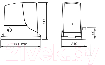Комплект для автоматизации ворот Nice RB500HSBDKIT