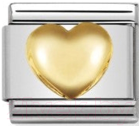 Звено для браслета NominatioN Объемное сердце 030116/01 - фото