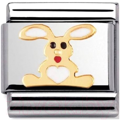 Звено для браслета NominatioN Белый кролик 030212/02 - фото