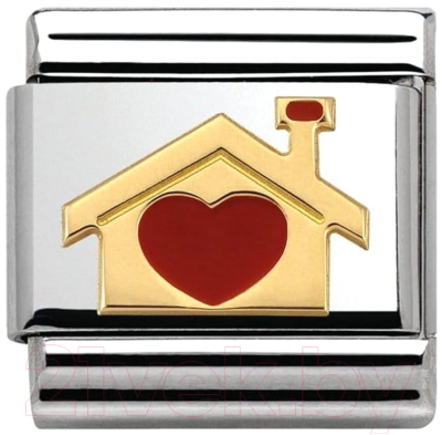 Звено для браслета NominatioN Дом с сердцем 030283/07 - фото