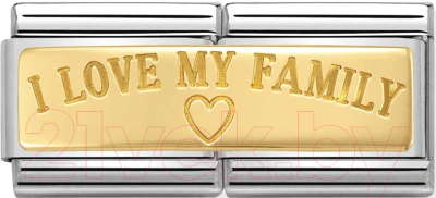 Звено для браслета NominatioN Я люблю мою семью 030710/03 - фото
