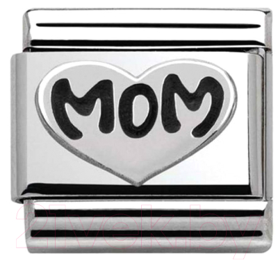 Звено для браслета NominatioN Мама в сердце 330101/10 - фото