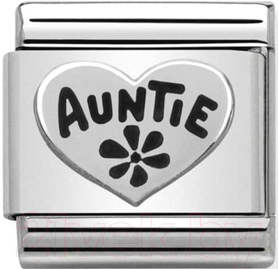 Звено для браслета NominatioN Тетя в сердце 330101/17 - фото