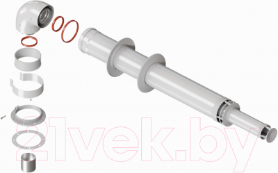 Дымоход для котла Krats 60/100-750 / KTL-01-075 (универсальный) - фото