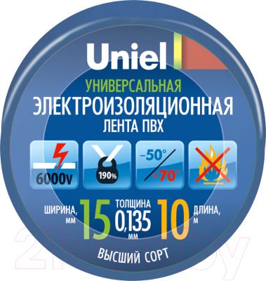 Изолента Uniel UIT-135P 10/15/01 / 04511 - фото