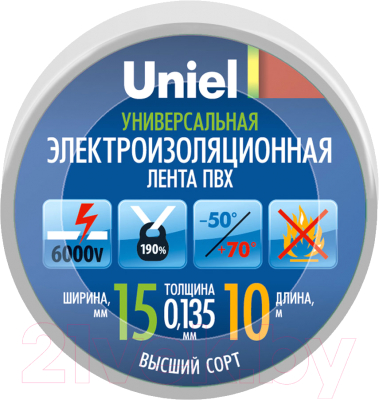 Изолента Uniel UIT-135P 10/15/01 / 04514 - фото