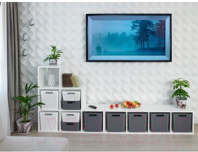 Корзина Violet Лофт с крышкой / 6923118