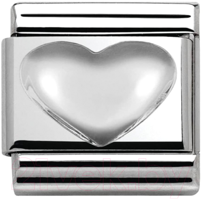 Звено для браслета NominatioN Объемное сердце 330106/01 - фото
