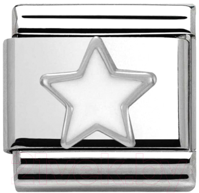 Звено для браслета NominatioN Белая звезда 330202/04 - фото