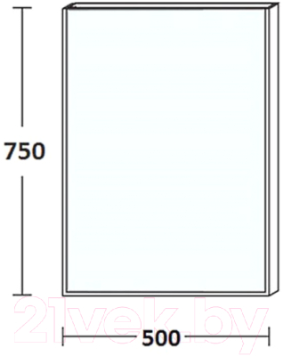 Зеркало De Aqua Сильвер 50 / 261669