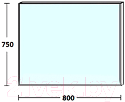Зеркало De Aqua Сильвер 80 / 261672