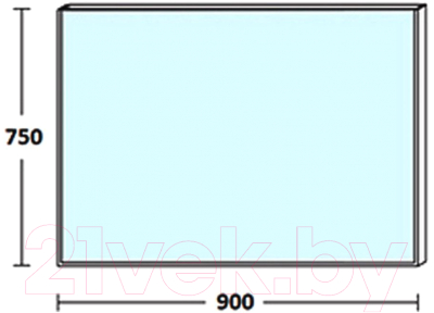 Зеркало De Aqua Сильвер 90 / 261673