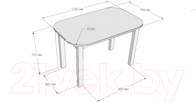 Обеденный стол Senira Р-02.06