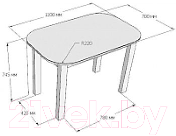 Обеденный стол Senira Р-02.06-02