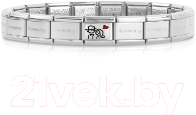 Звено для браслета NominatioN Пара с сердцем 330208/10