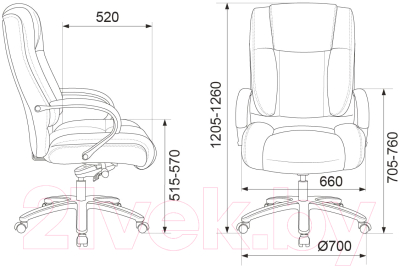 Кресло офисное Бюрократ T-9925 SL/BLACK
