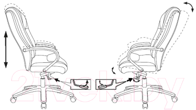 Кресло офисное Бюрократ T-9925 SL/BLACK