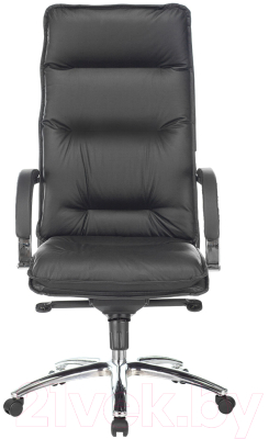 Кресло офисное Бюрократ T-9927 SL (кожа черный/хром)
