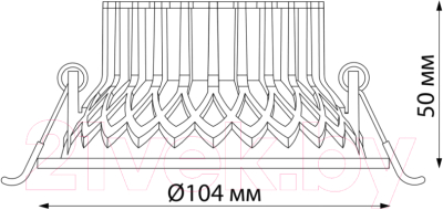 Точечный светильник Novotech Bind 358790 (белый)