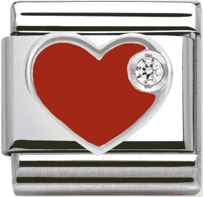 Звено для браслета NominatioN Красное сердце 330305/01 - фото