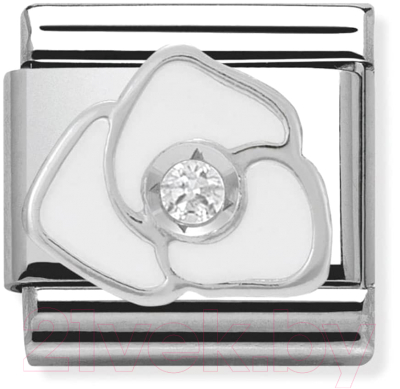 Звено для браслета NominatioN Белая роза 330305/06 - фото