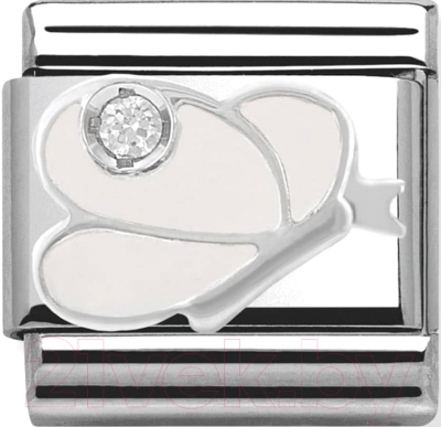 Звено для браслета NominatioN Белая бабочка 330305/08 - фото