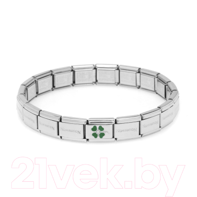 Звено для браслета NominatioN Зеленый клевер 330305/13