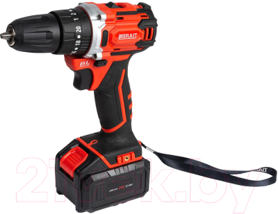 Аккумуляторная дрель-шуруповерт Brait BCD24SSBL - фото